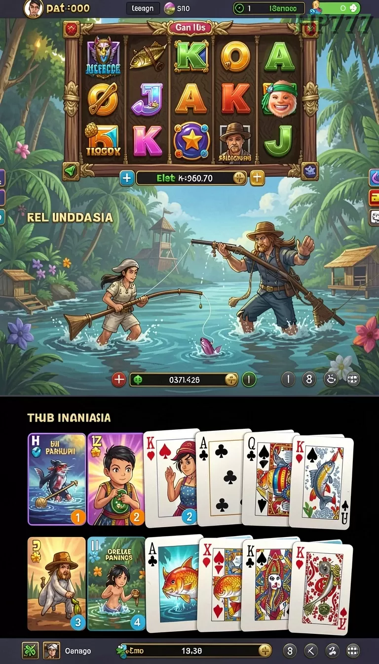 Cuplikan layar HOKILUCK — menu navigasi