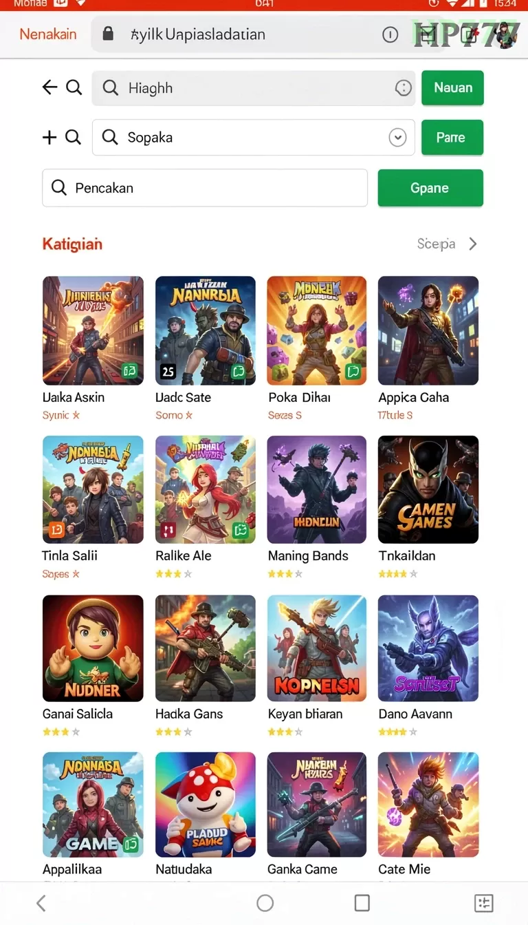 Cuplikan layar PIV8 — halaman utama