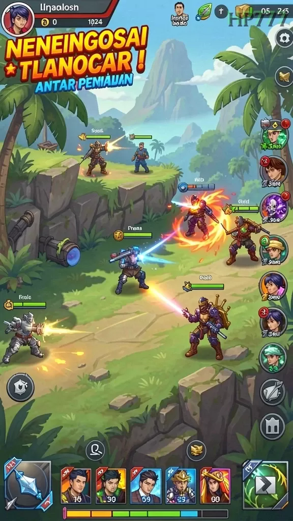 Cuplikan layar MEGA111 — menu navigasi